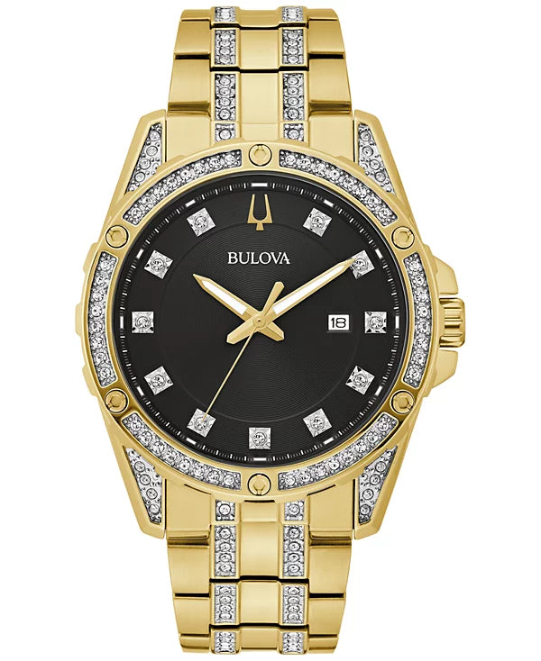 Bulova Classic Crystal Accent Men's Watch Set 98K115