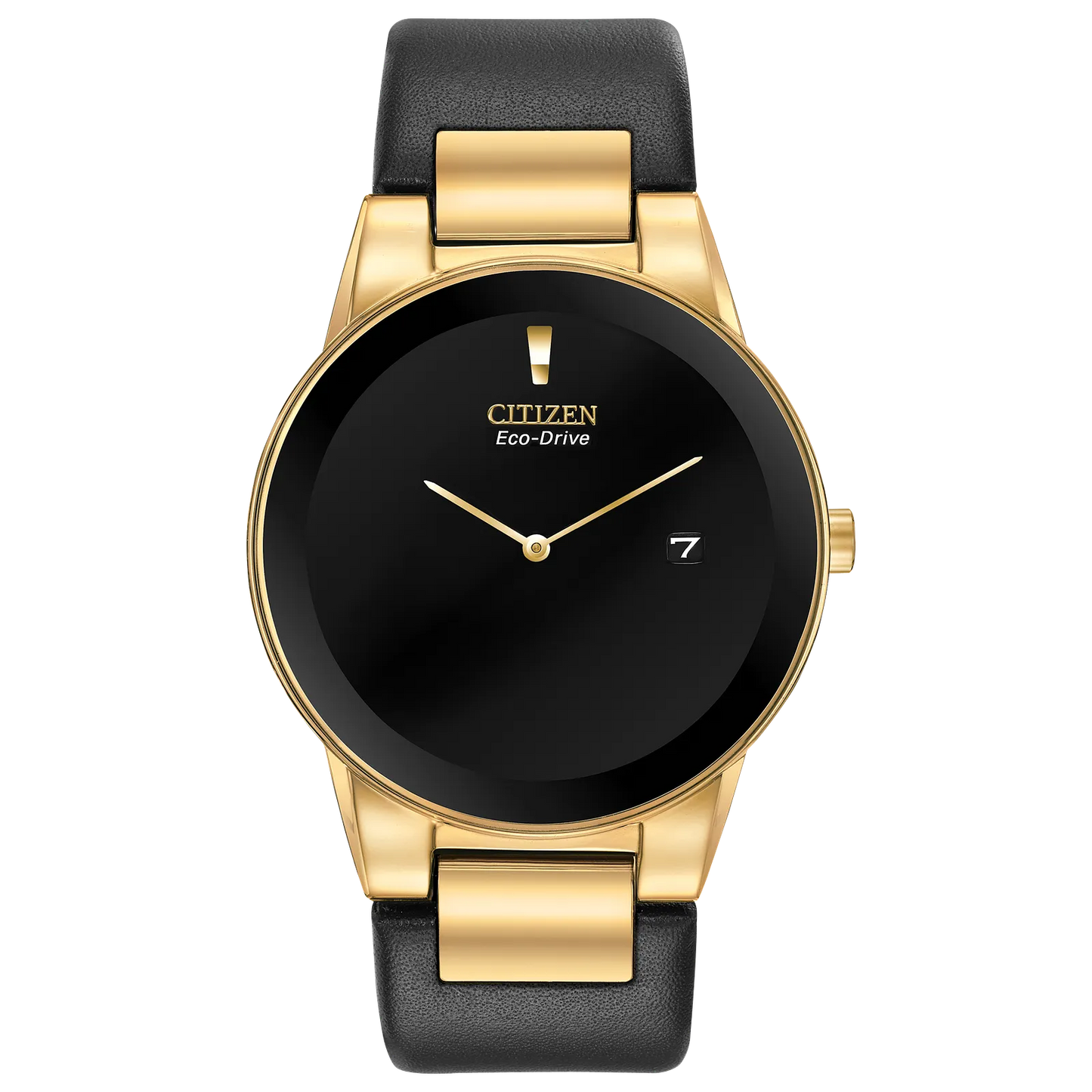 Citizen Axiom Eco-Drive Gold Black Dial Men's Watch AU1062-05E