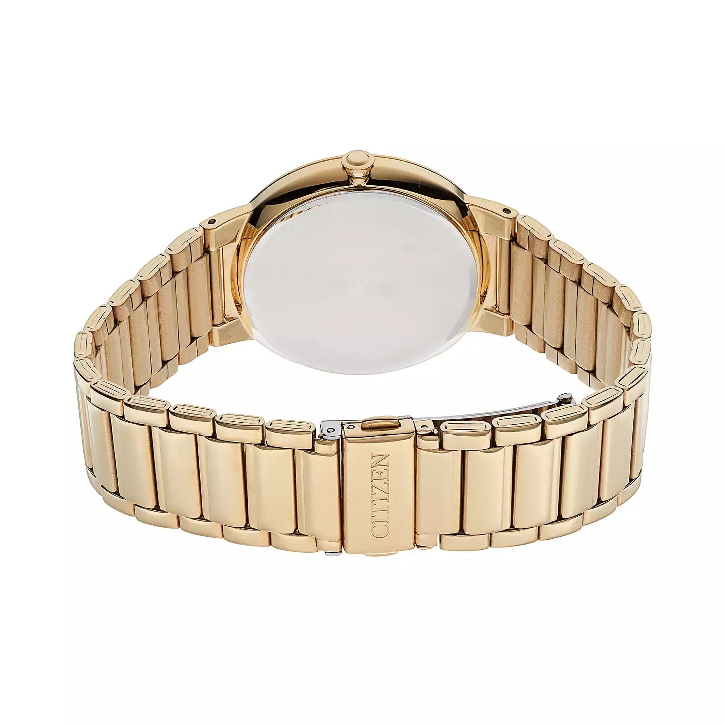 Citizen Quartz Black Dial Gold Tone Men's Watch BI5012-53E