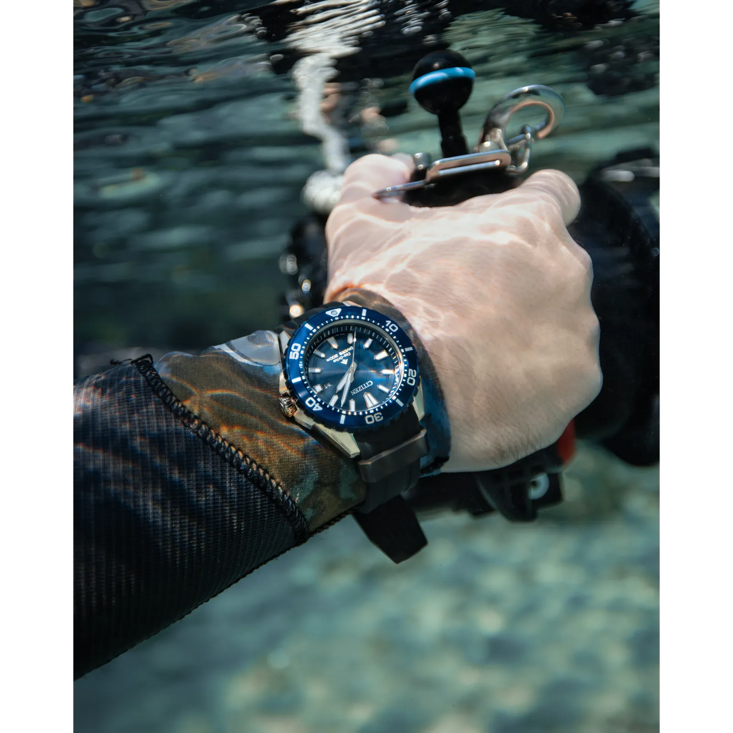 Citizen Promaster Dive Blue Dial Polyurethane Strap BN0196-01L