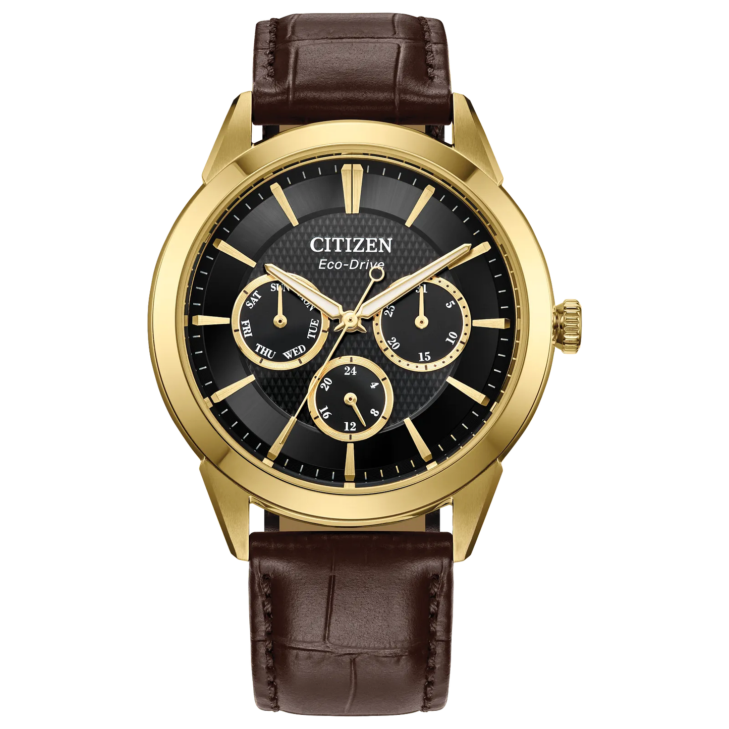 Citizen Rolan Classic Eco-Drive Black Dial Men's Watch BU2112-06E