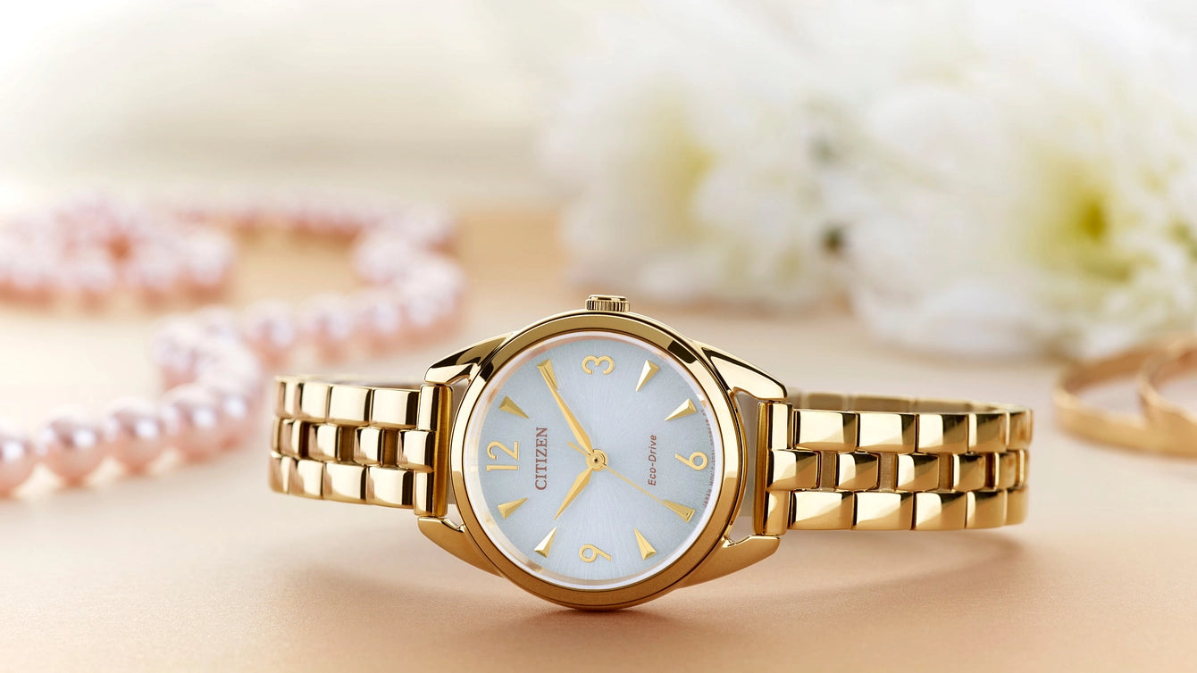 Citizen Dress Classics Silver-Tone Dial Eco Drive Women's Watch EM0682-74A