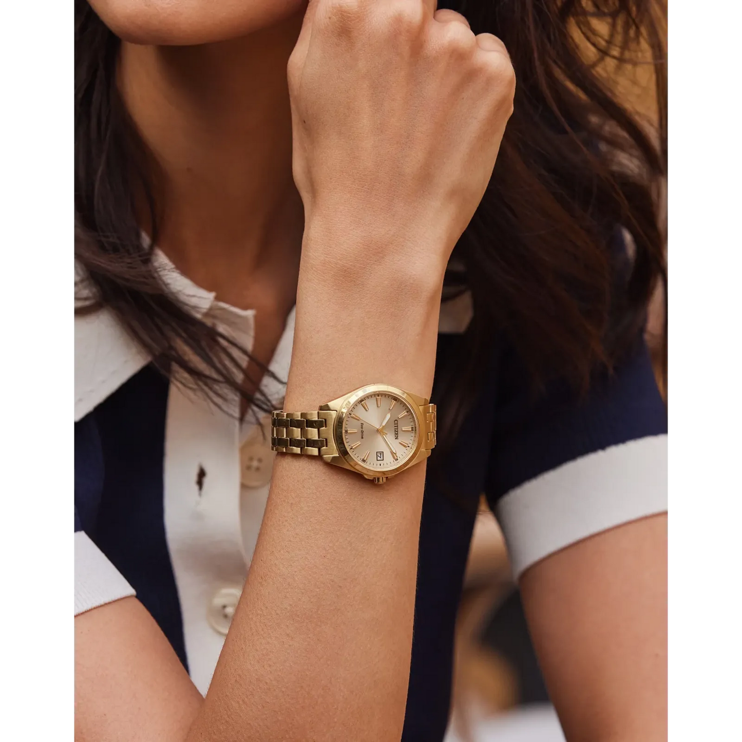 Citizen Peyten Champagne Dial Eco-Drive Women's Watch EO1222-50P