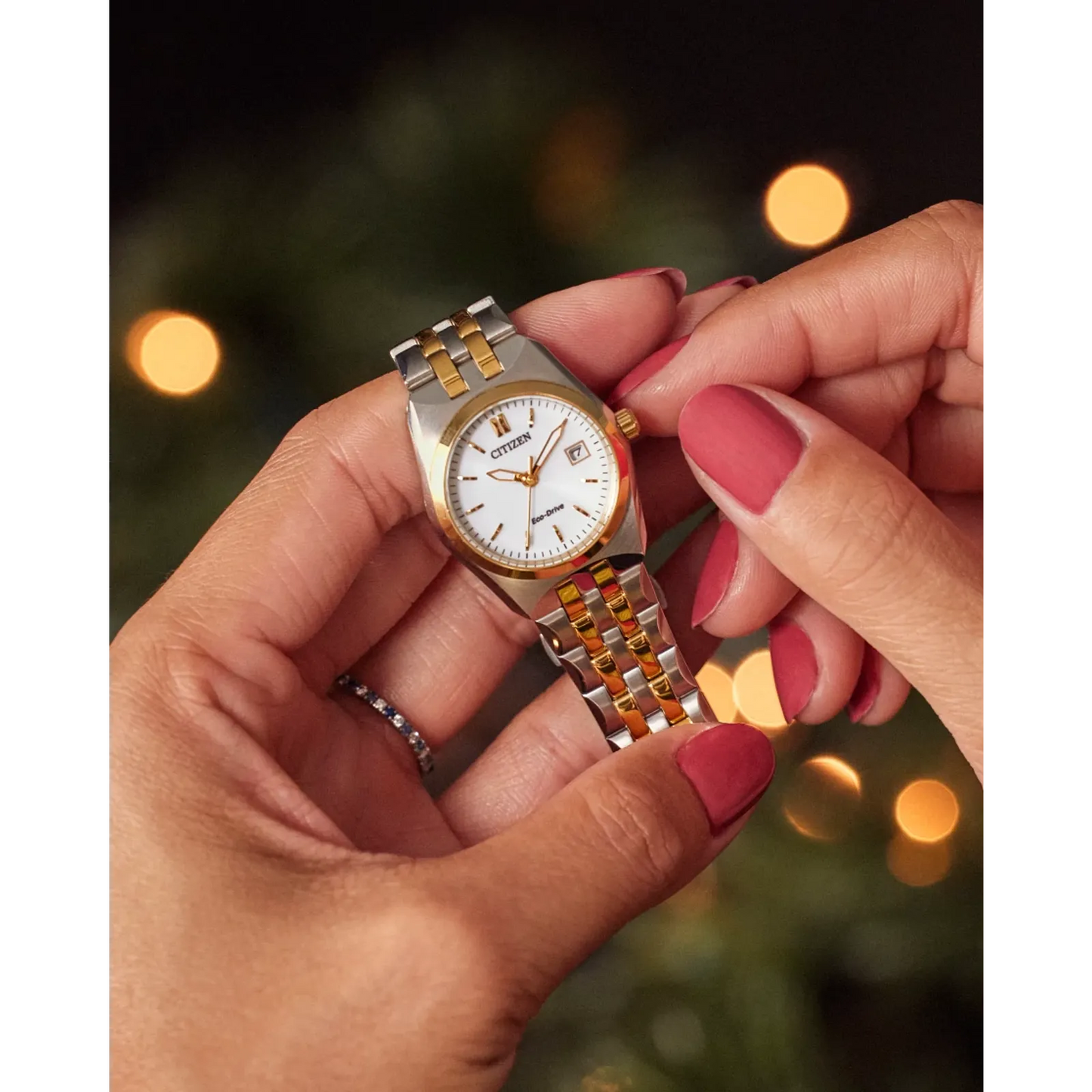 Citizen Corso Eco Drive White Dial Women's Watch EW2299-50A