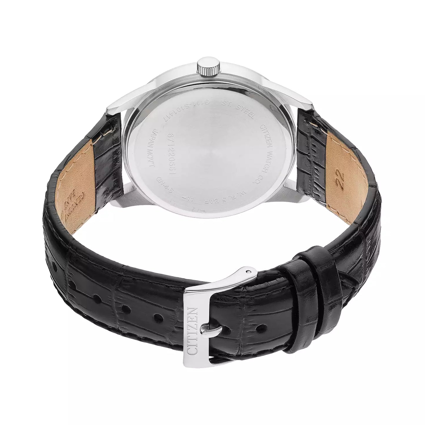 Citizen Black Leather Men's Watch BI5000-01A