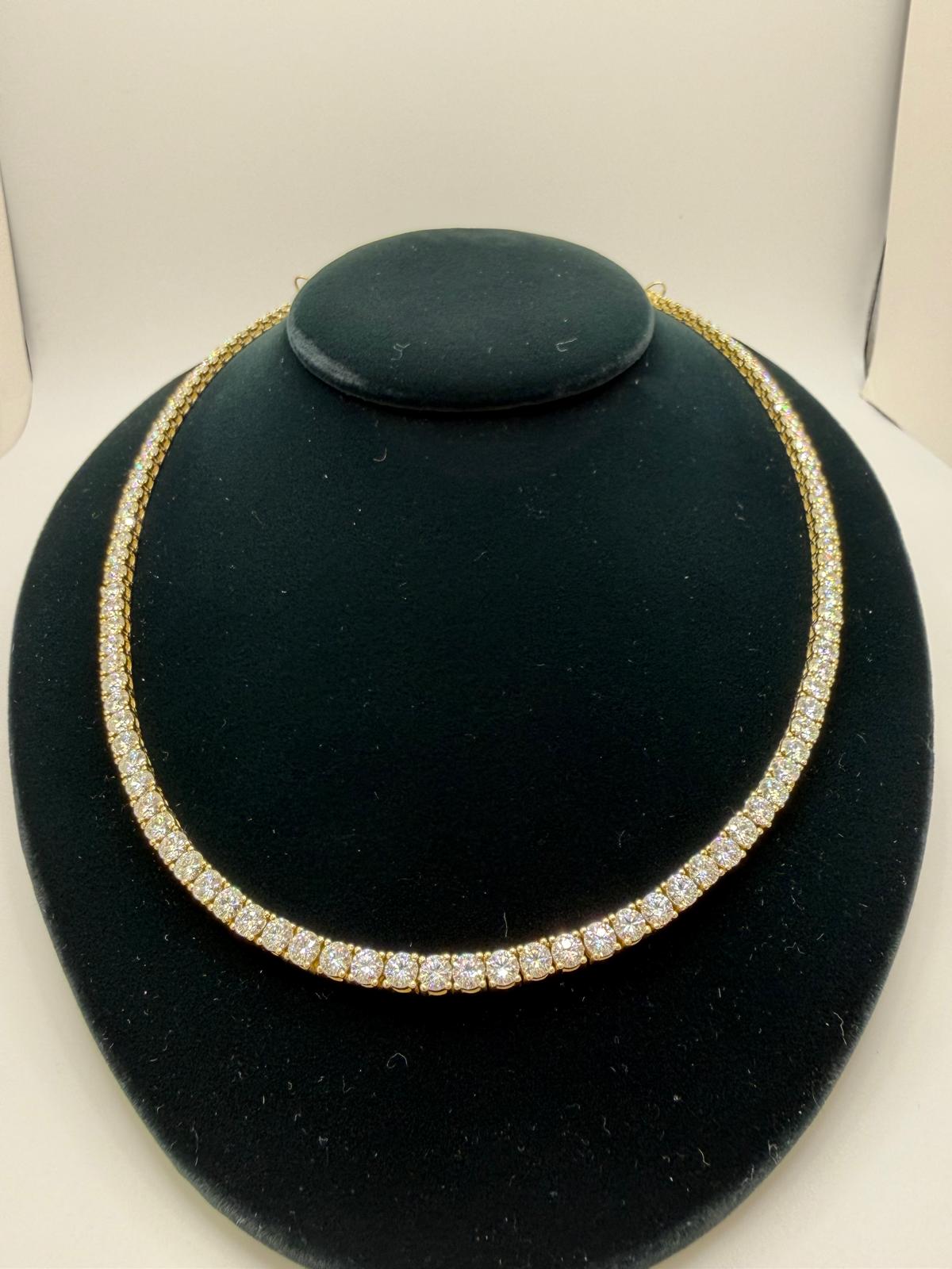 S925 MOISSANITE TENNIS CHAIN