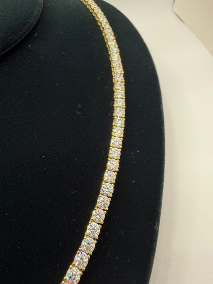 S925 MOISSANITE TENNIS CHAIN
